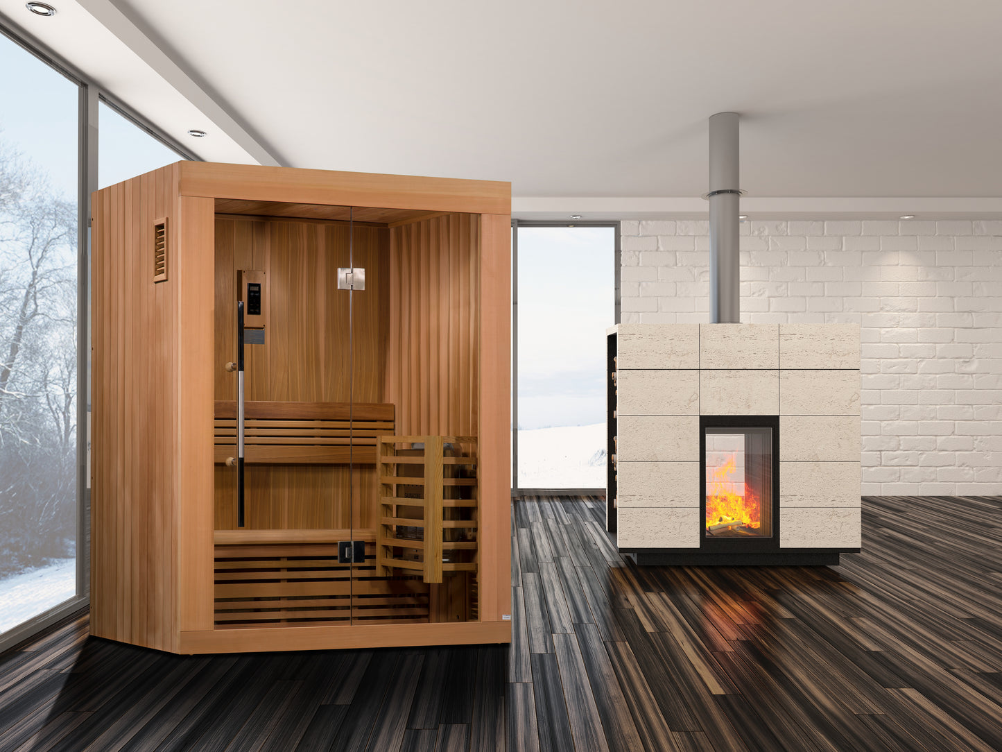 ***Retired in 2024*** Golden Designs "Sundsvall Edition" 2 Person Traditional Sauna (GDI-7289-01)