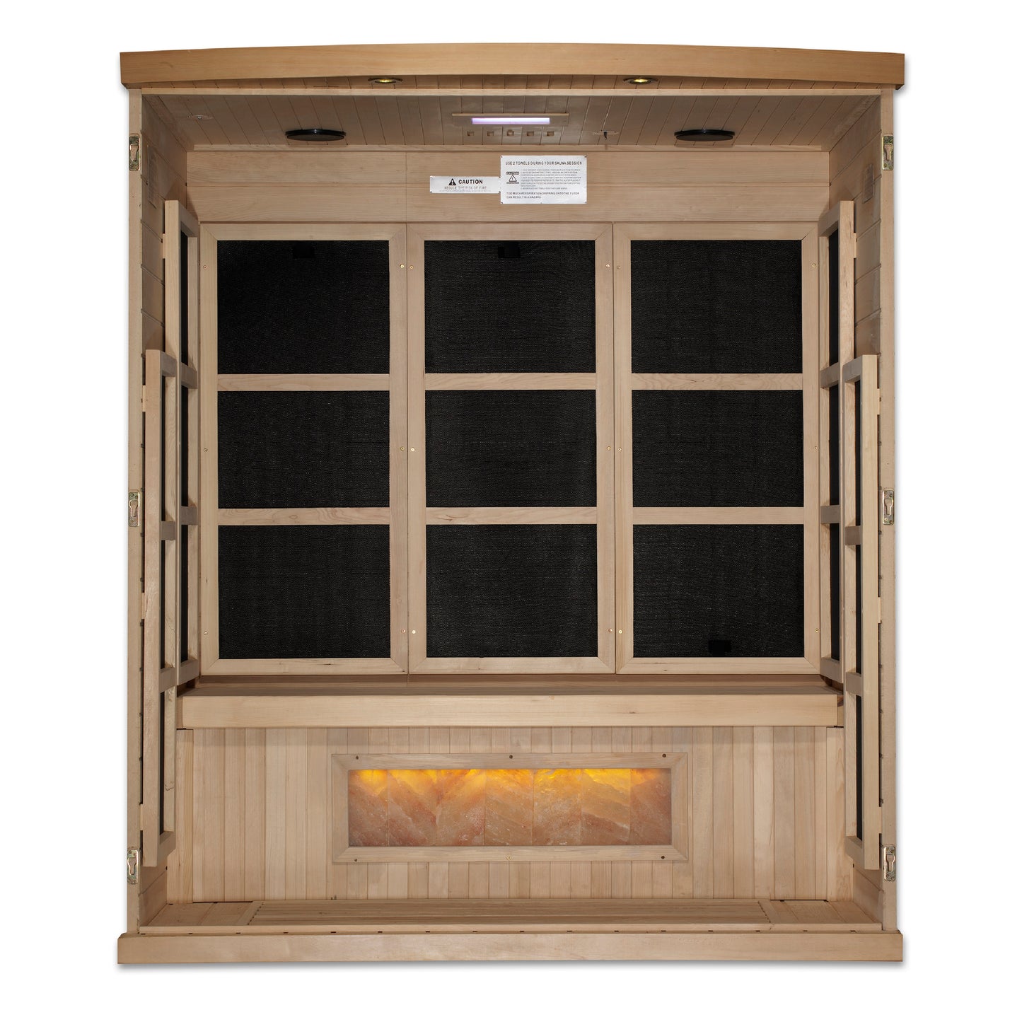 ***Retired in 2024*** Golden Designs "Hotel Edition" 3 Person Near Zero EMF with Himalayan Salt Bar (GDI-8030-H3)