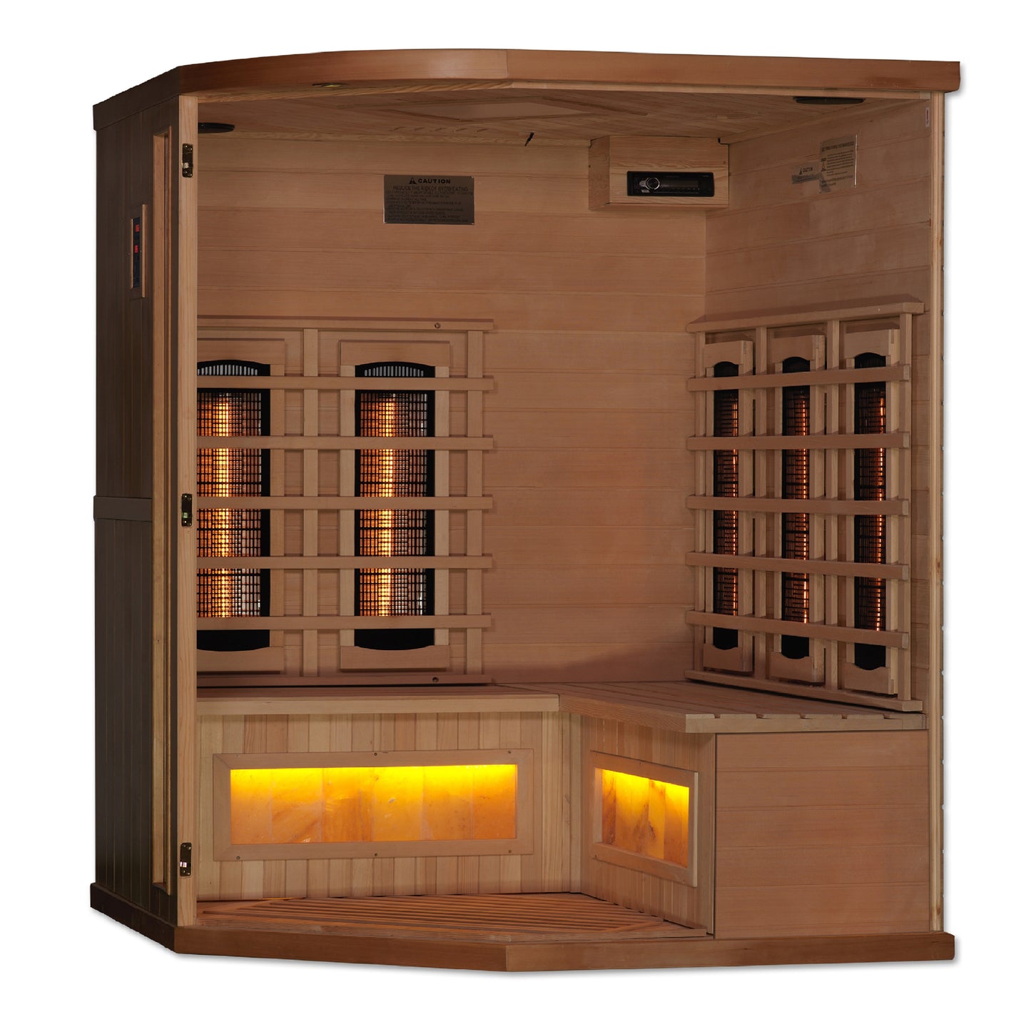***Retired in 2024*** Golden Designs "Reserve Edition" 3 Person Full Spectrum with Himalayan Salt Bar (GDI-8035-02)