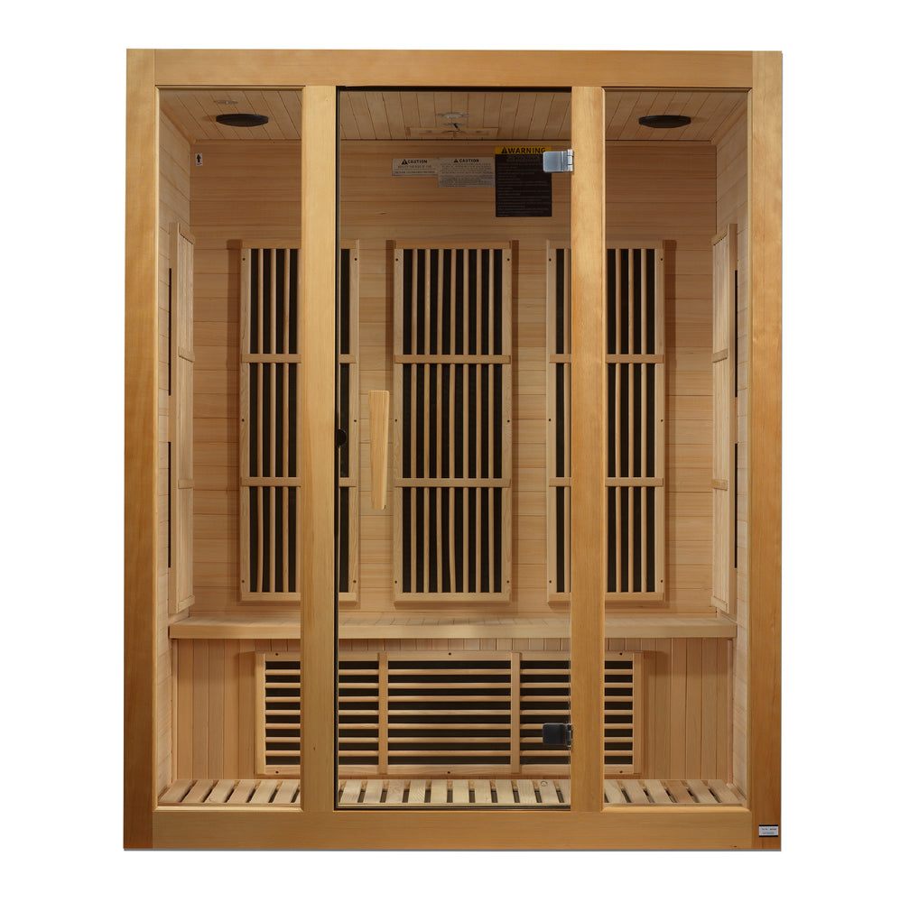 
            
                Load image into Gallery viewer, Maxxus &amp;quot;Bellevue&amp;quot; 3 person Low EMF FAR Infrared Sauna Canadian Hemlock
            
        