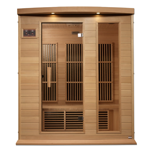 Maxxus 3 Person Near Zero EMF FAR IR Sauna (MX-K306-01-ZF HEM)