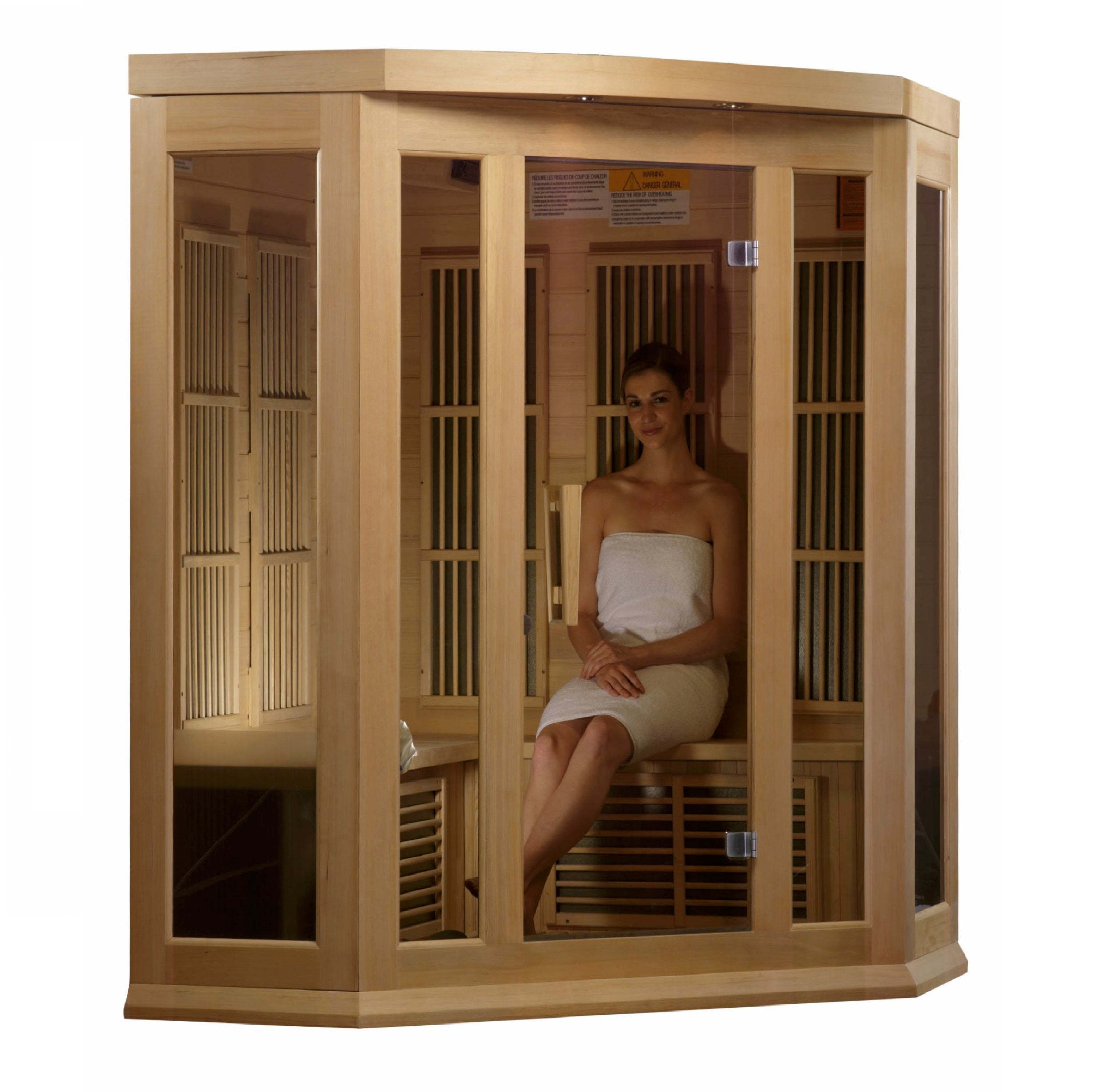 Maxxus 3 Person Low EMF FAR IR Sauna (MX-K356-01) – Golden Designs