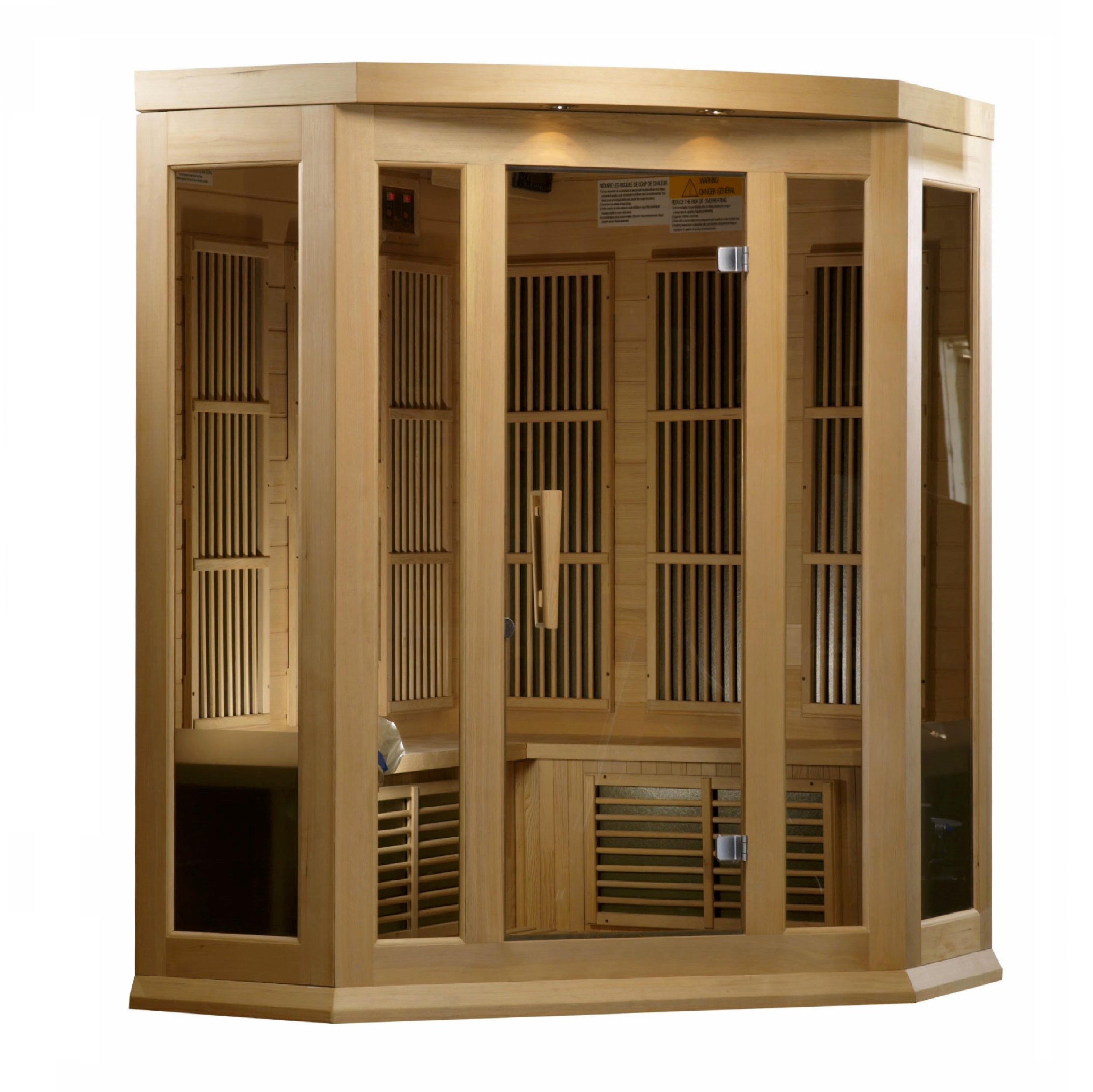 Maxxus 3 Person Low EMF FAR IR Sauna (MX-K356-01) – Golden