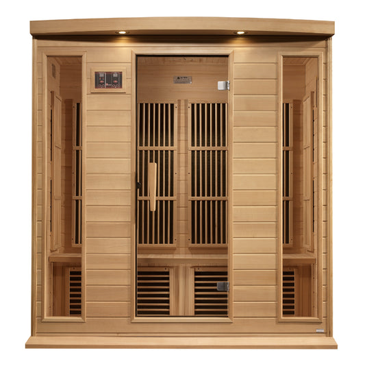 Maxxus 4 Person Near Zero EMF FAR IR Sauna (MX-K406-01-ZF HEM)