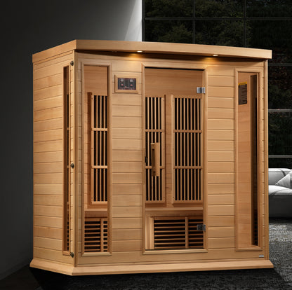 Maxxus 4 Person Near Zero EMF FAR IR Sauna (MX-K406-01-ZF HEM)