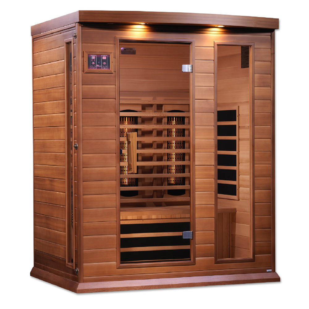 
            
                Load image into Gallery viewer, Maxxus 3 Person Full Spectrum Infrared Sauna - Canadian Red Cedar
            
        