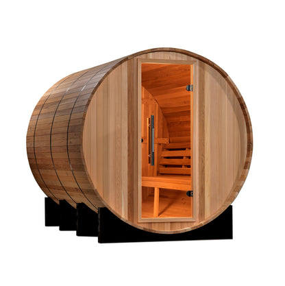 ***Retired in 2025***  2022 Golden Designs "Marstrand" 6 Person Barrel Traditional Steam Sauna (GDI-SJ-2006-CED)