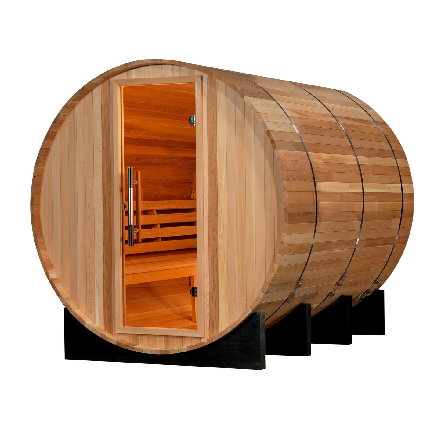 ***Retired in 2025***  2022 Golden Designs "Marstrand" 6 Person Barrel Traditional Steam Sauna (GDI-SJ-2006-CED)