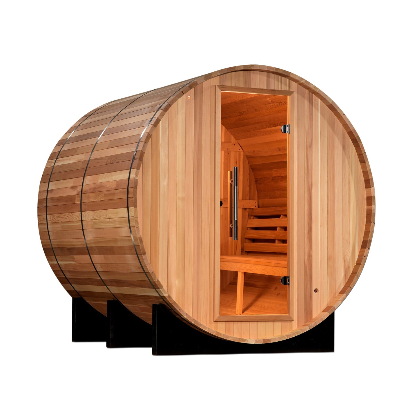 ***Retired in 2025*** 2022 Golden Designs "Uppsala" 4 Person Barrel Traditional Steam Sauna (GDI-SJ-2004-CED)