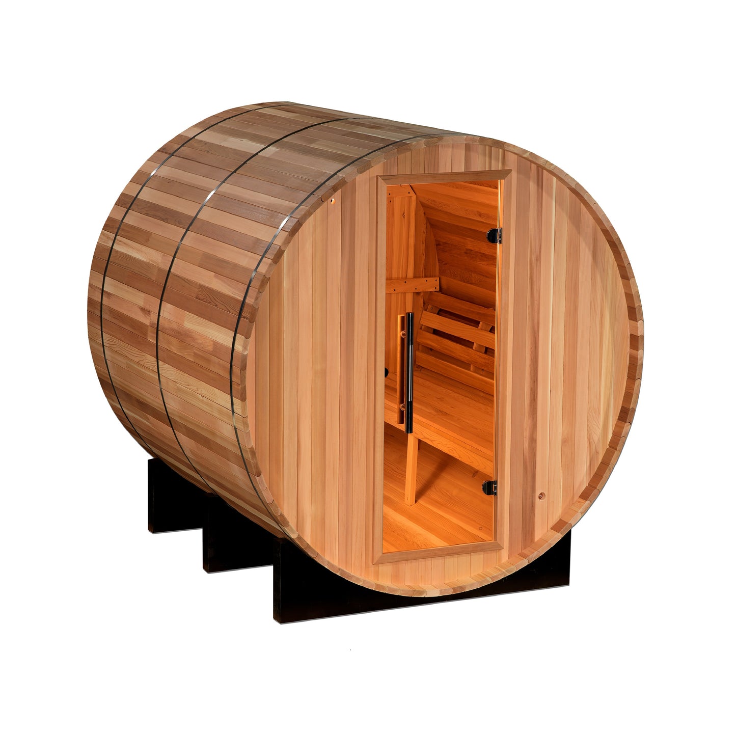 ***Retired in 2025*** 2022 Golden Designs "Uppsala" 4 Person Barrel Traditional Steam Sauna (GDI-SJ-2004-CED)